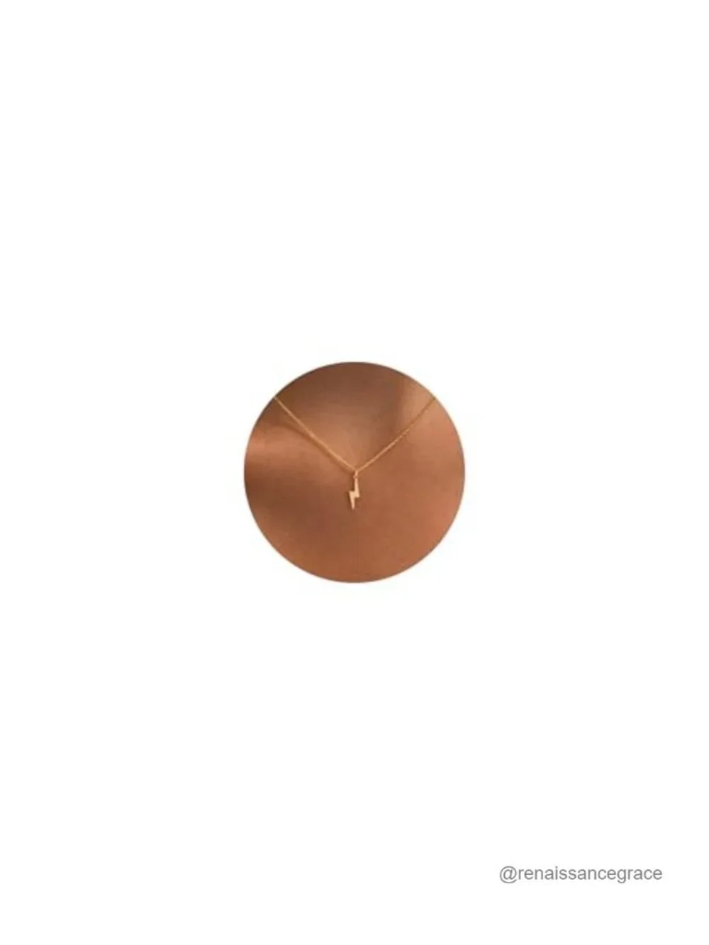 14k Gold Plated Lightning Bolt Pendant Necklace for Women Dainty Lobster Clasp
